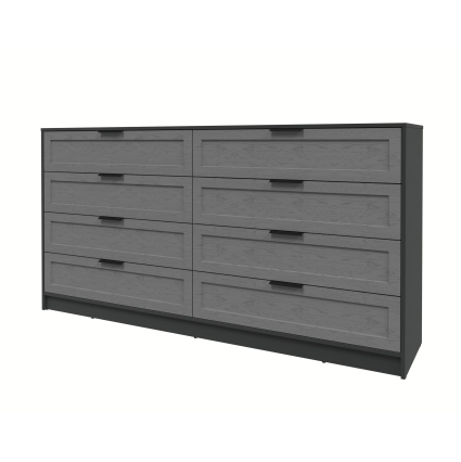 Kомод Тренд КТ-К197 (Антрацит ЛДСП/ Дуб серый ЛМДФ) Ш1965 В1020 Г451